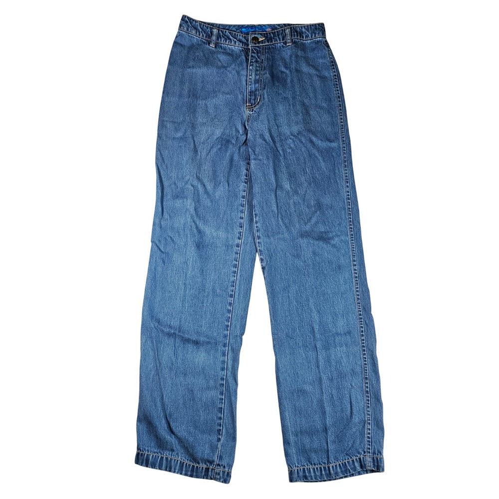 Vintage So Blue High‎ Waist Baggy Straight Leg Denim Jeans Medium Wash Size 8